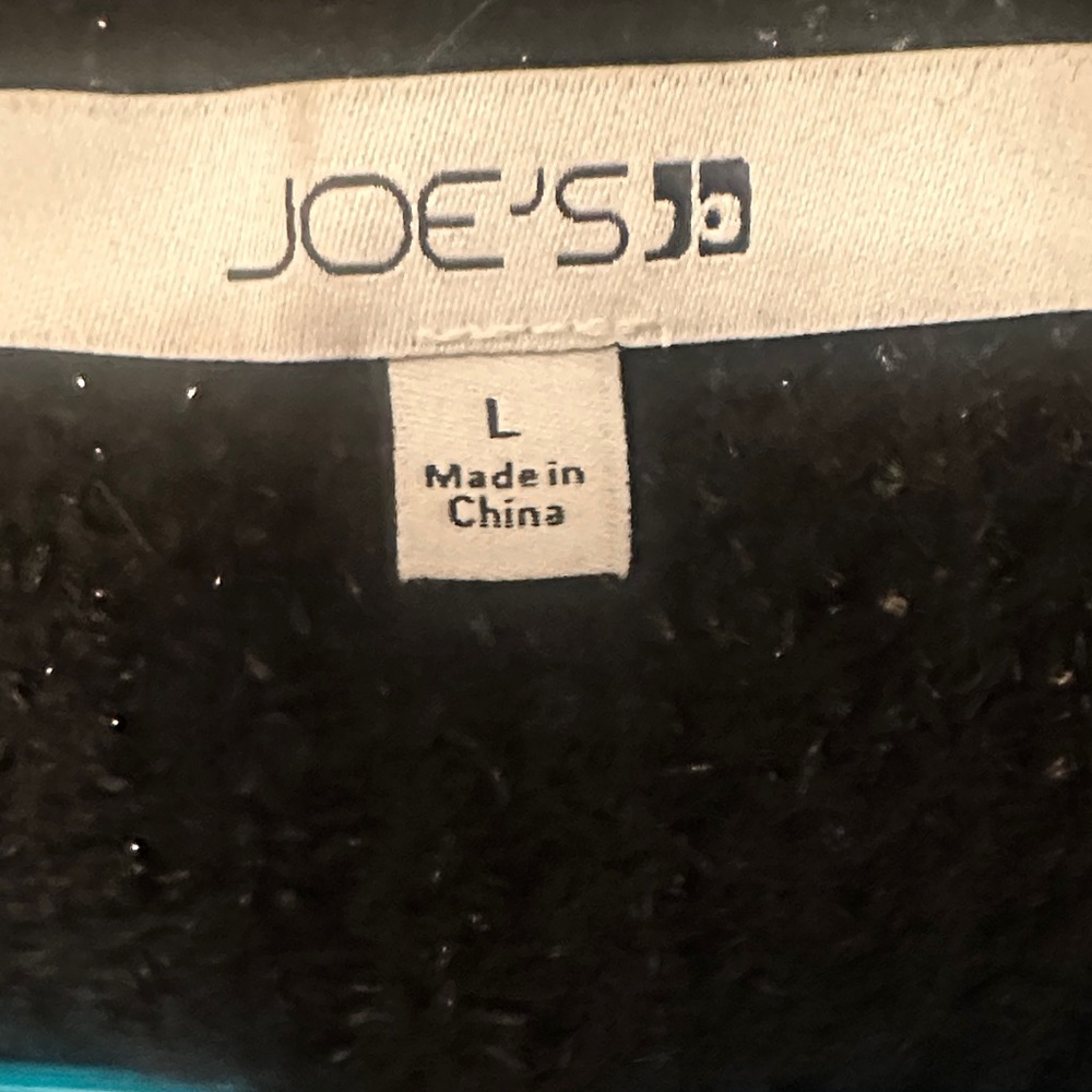 Joe's Jeans Black V‑Neck Knit Cardigan with Buttons - Picture 2 of 4